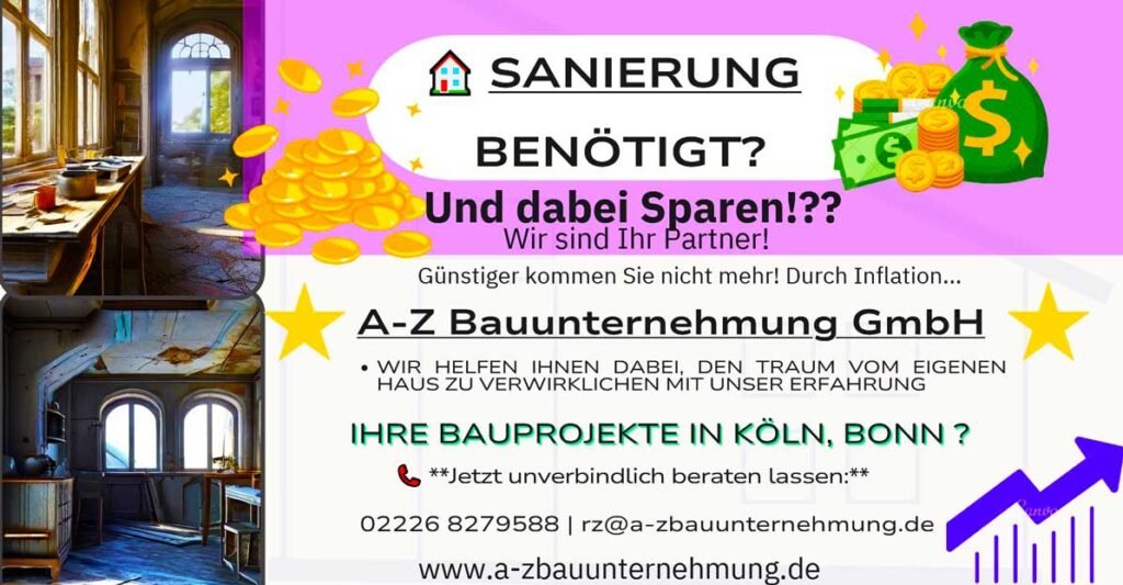 Neubau Bausanierung Bau_Renovierung inflation